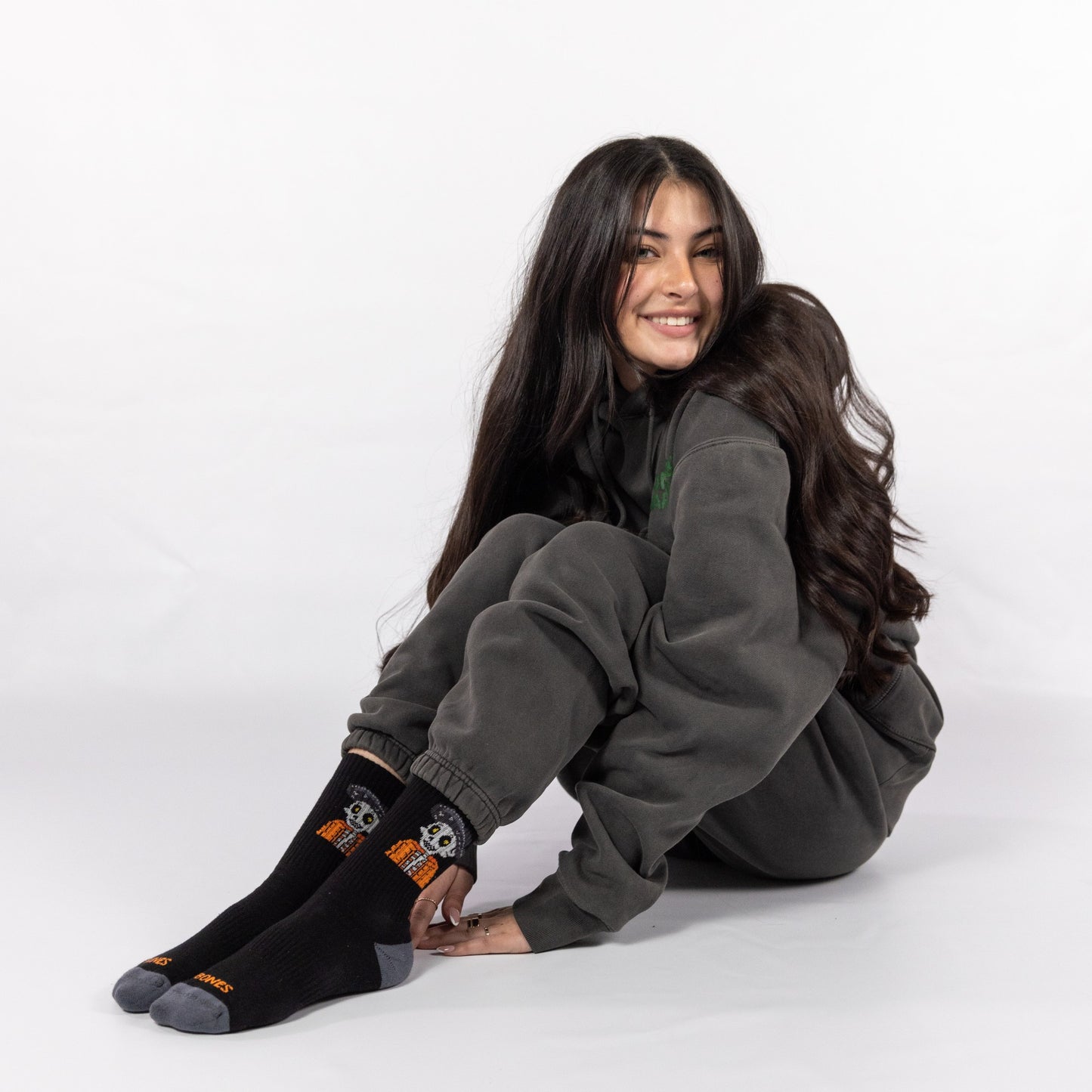Bones - Sweat Suit (Black) Top & Bottom