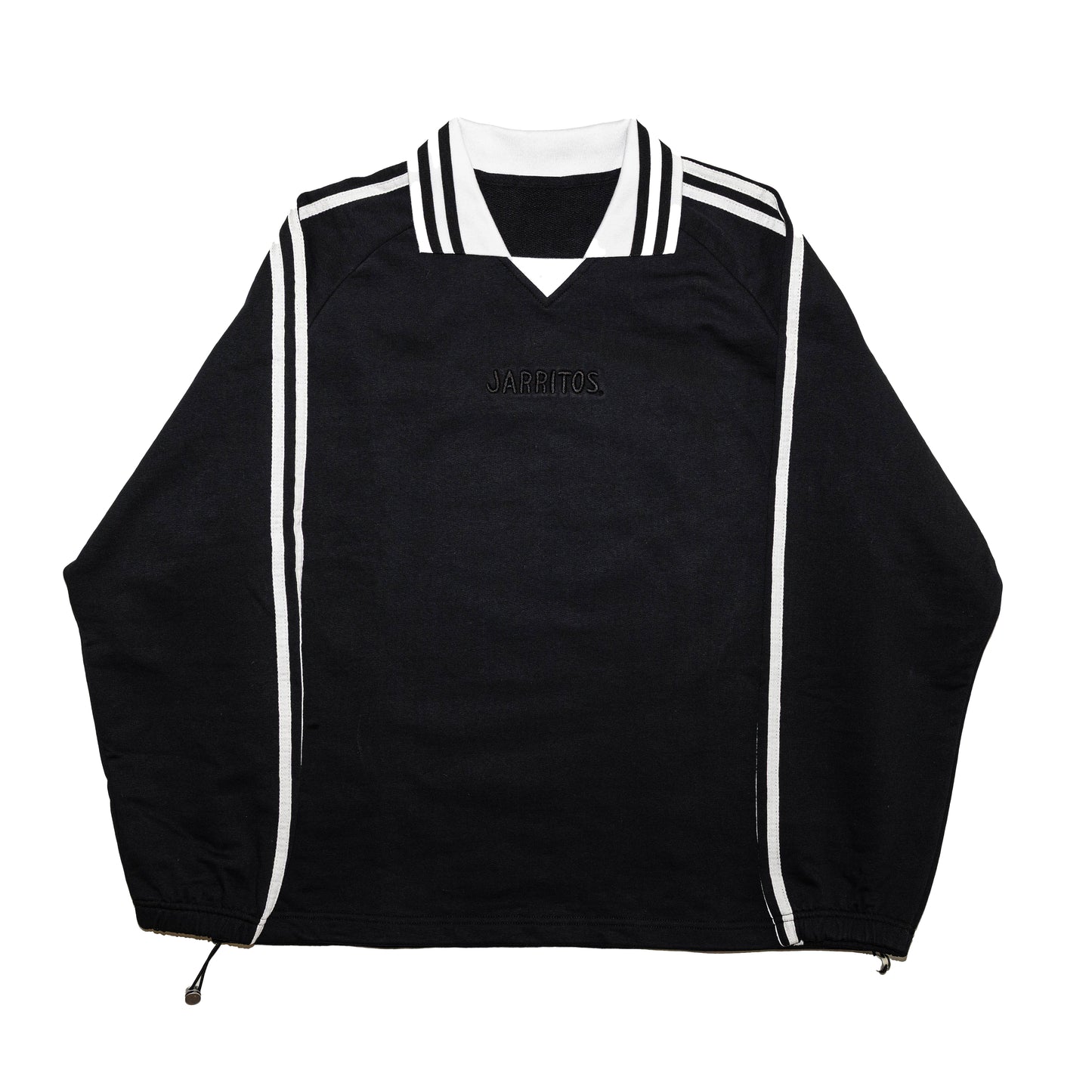 Sporty Stripped Collared Sweatshirt