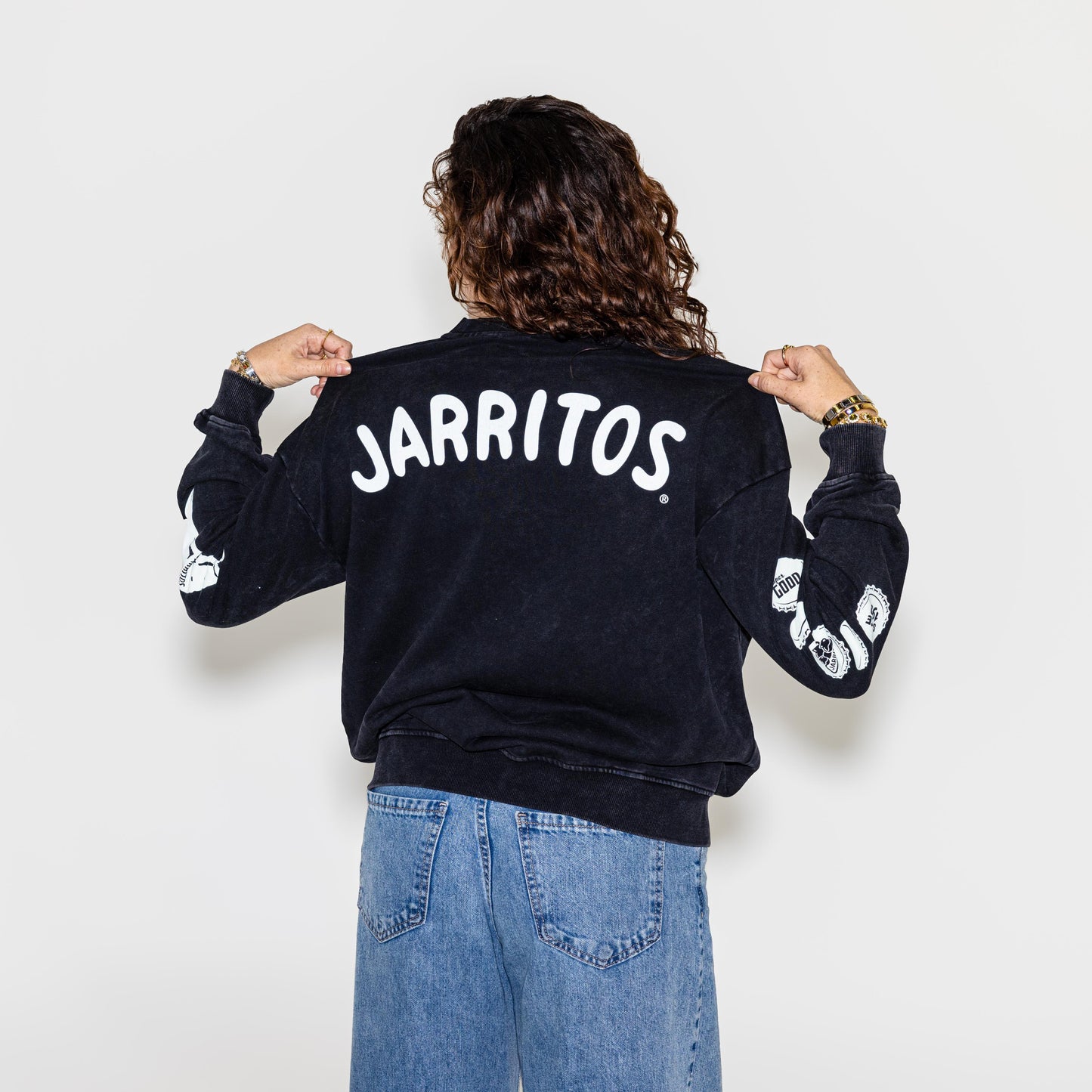 Graphic Sleeve Sweatshirt