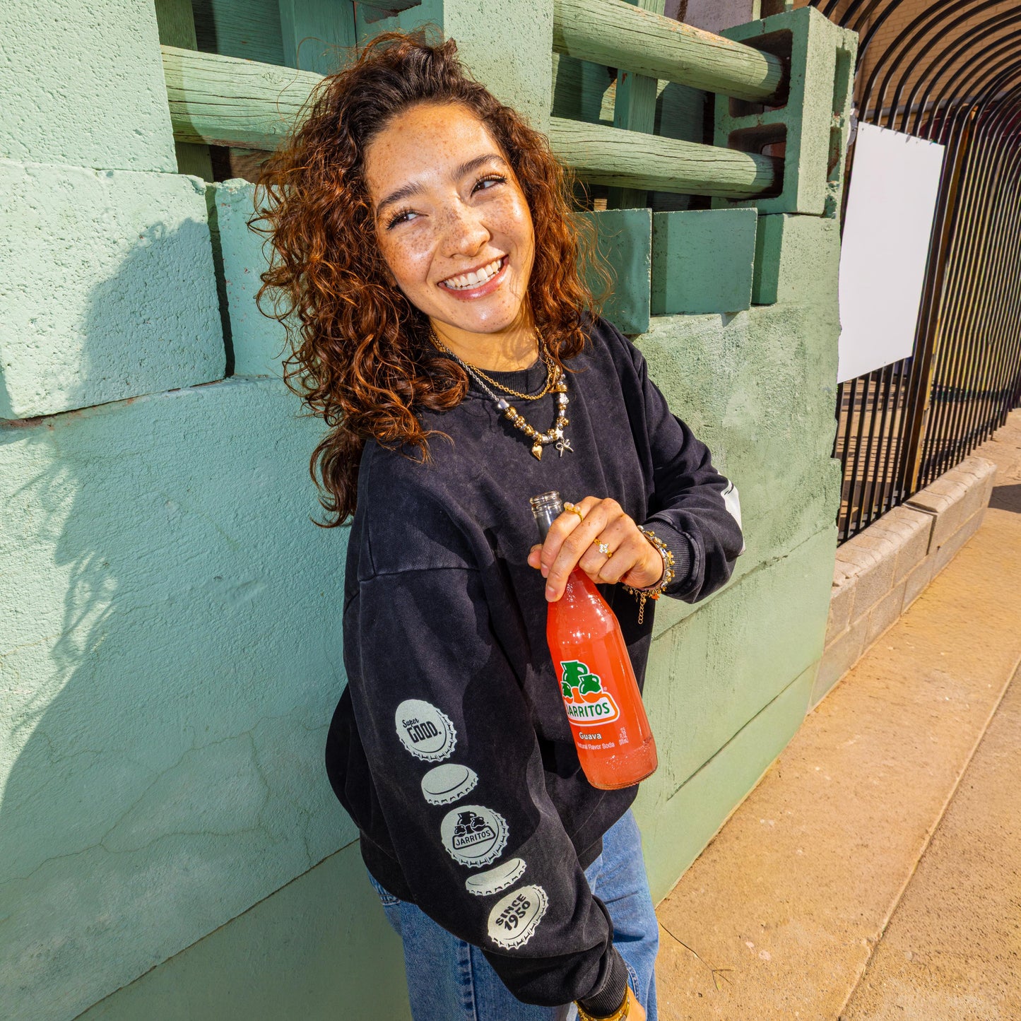 Graphic Sleeve Sweatshirt