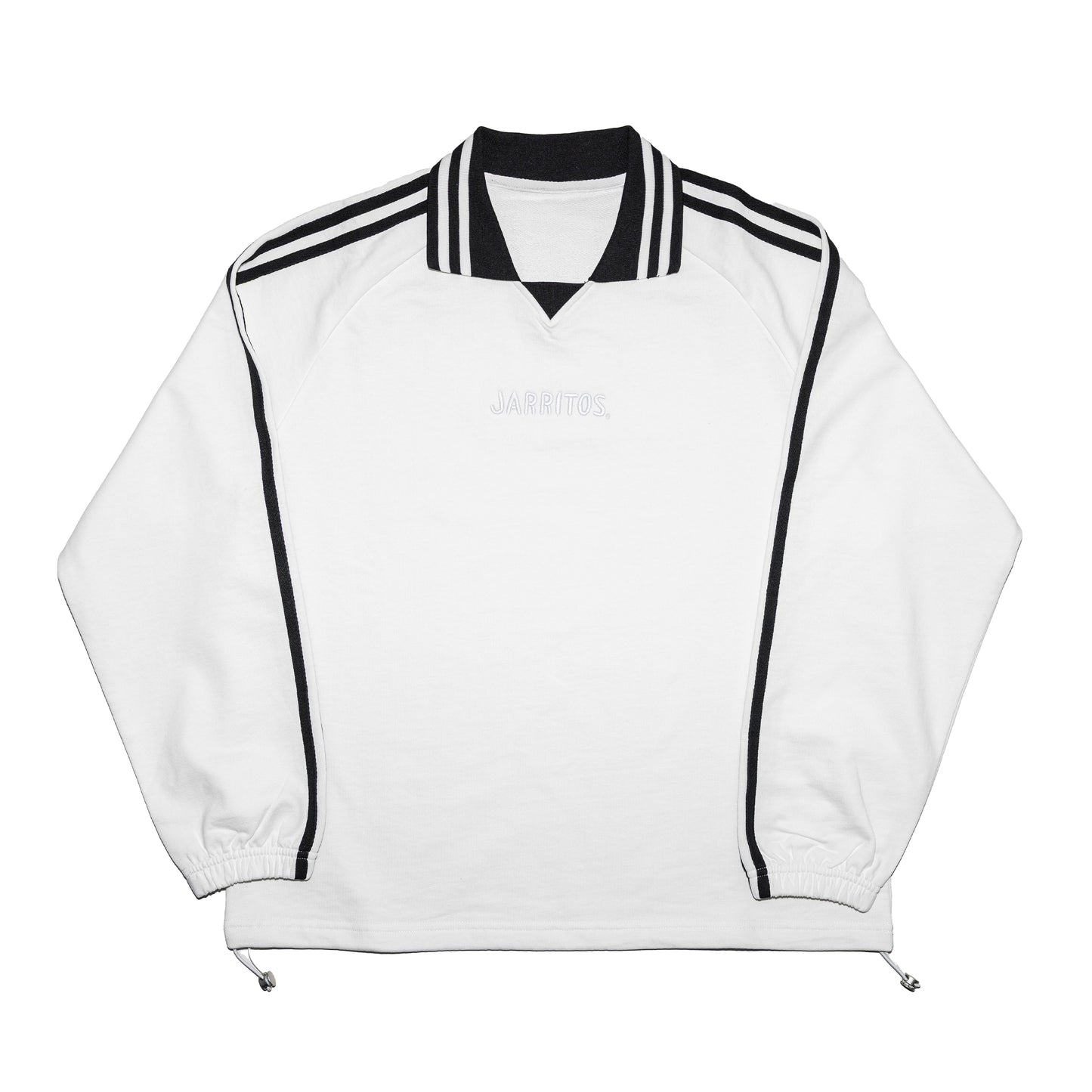 Sporty Stripped Collared Sweatshirt