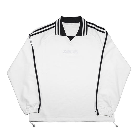 Sporty Stripped Collared Sweatshirt